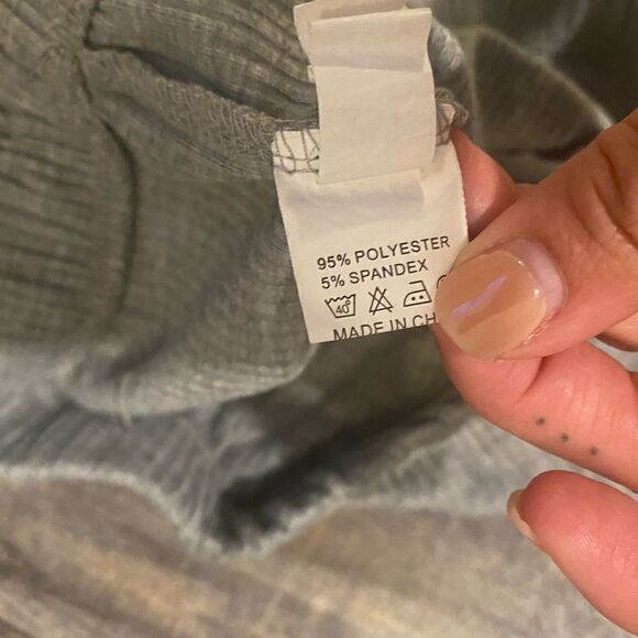 [sheIN] gray ribbed leggings EUC co-ord lounge set #5 - Picture 4 of 5